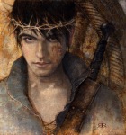 Mark Lawrence's Prince Jorg Ancrath from The Prince of Thorns. Fan art by Kim Kincaid