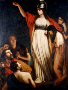 Boadicea Haranguing The Britons. John Opie, R.A. (1761-1807). Oil On Canvas.